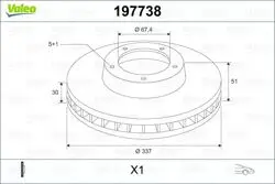 Fren Diski Opel Insignia A 17 + Inch (337mm) Ön