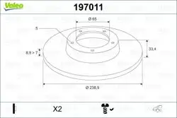 Arka Fren Aynası Bora 99-05 Golf IV 98-06 A3 97-03 Octavia 97-11
