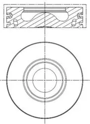 Piston + Segman Std 86.00 mm Ford Transit V347 2.2 TDCI 140Ps 06-Peugeot Boxer III