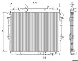 Radyatör 06-Hilux 2.5-3.0D-4D *4Wd*