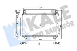 Klima Radyatörü (Kondenser) 20-Yaris 1.0 1.33