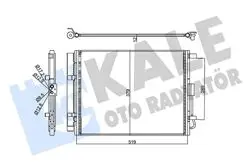 Klima Radyatörü (Kondenser) 11-Elantra- i30-Ceed-Cerato