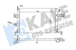 Radyatör 01-Corsa.C 1.4 16V *Z14xe*-Ac