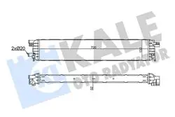 Turbo Radyatörü (Intercooler) 08-Golf.VII-Leon-A4-A5-A6-A7-Q5