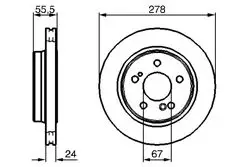 Disk Arka (Ad) 96-00 C-Seri (W202) Amg Paket