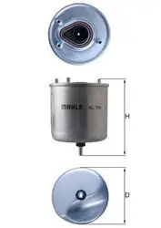 Mazot Filtresi 10-207-208-301-308-508-5008-C3-C4-C5-Prt-Brl 1.6Hdi