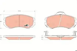 Fren Balata Ön Coupe 02-Sonata 04-Elantra 00-Tucson 04-/ Magentis Soul 09-Sportage 04 -