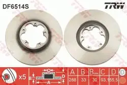 Fren Diski Ön Transit Custom 13-2.2 TDCI Adet Tek Teker Kutu Tek Fiyat Takım Havalı 288mm