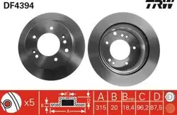 Fren Diski Arka Sorento 02-Havalı 315mm