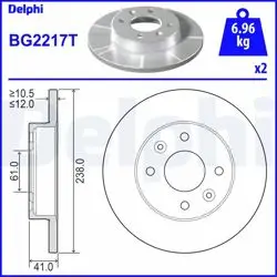 Disk On R9-R11-R19 Clio 1.4