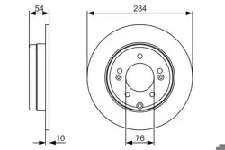 Disk Arka (Ad) 05-10 Sonata 2.0Crdi