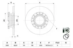 Disk Arka (Ad) 12-Transit.Custom 2.2Tdci