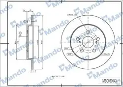 Disk Arka 11-Corolla.Verso-Urban Cruiser