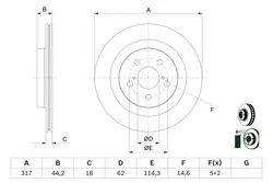 Disk Arka (Ad) 19-Rav4