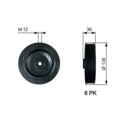 Krank Kasnağı Kng-Mgn-R19 1.9D *F8q*
