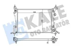 Radyatör 06-Corsa.D 1.2-1.4 16V *Z12xep-Z14xep*
