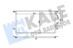 Klima Radyatörü (Kondenser) 93-01 Laguna.I 1.6 16V-1.8-1.9Dti-1.9 DCI-2.0-2.2