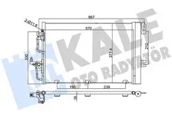 Klima Radyatörü (Kondenser) Astra.H 1.4-1.6 16V *Z14xep-Z16xep*