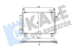 Klima Radyatörü (Kondenser) 06-Yaris 1.4D-4D