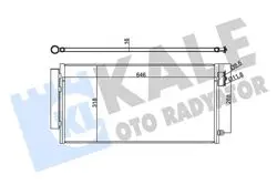 Klima Radyatörü (Kondenser) 16-Egea-500L 1.3Mjt-1.4-1.6Mjt