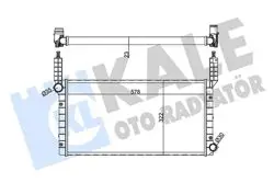 Radyatör 01-Doblo 1.2 8V