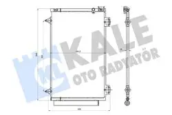 Klima Radyatörü Toyota Avensis 1.6 1.8 2.0 2.4 Vvt-I 03 08 Kurutucu Ile Brazing Al Al606×391.2X16
