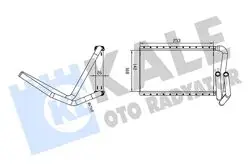 Kia Sorento I 2.4 2.5Crdı 3.3 3.5 V6 4Wd 02 11 Borulu Brazing Al Al253×168X26 Kalorifer Radyatörü