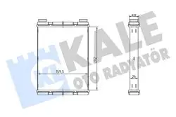 Kalorifer Radyatörü Nissan Juke Pulsar 1.6 1.6Dıg-T 1.6Lpg 1.5 DCI 12 19 Borulu-Kelepcelı Brazing Al Al202×159.5X26