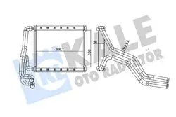 Kalorifer Radyatörü Hyundai Elantra VI 1.6 1.6D 2.0 15 Borulu Brazing Al Al160×206.7X26