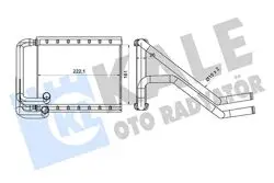 Kalorifer Radyatörü Hyundai Grandeur 2.4 16V 11 16-Kia Optıma 1.7Crdı 2.0 2.0Cvvt Hybrıd 12 Borulu Brazing Al Al161×222.1X26