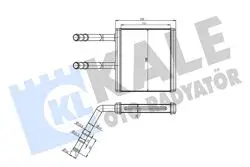 Kalorifer Radyatörü Ssangyong Actyon I Kyron 2.0Xdı 05 Borulu Brazing Al Al151×193X26