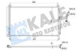 Klima Radyatörü Nissan Murano III 3.5 15 17 Kurutucu Ile Brazing Al Al677×393X12