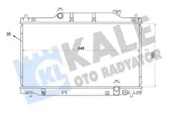 Su Radyatörü Brazing Honda Civic VII 2.0I 16V Type-R 01 05 (Mt) 350×648X26