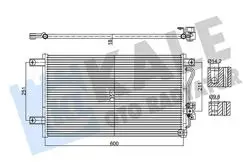 Klima Radyatörü Mitsubishi L 200 Pajero Sport 2.5 TD 3.0 V6 98 Kurutucusuz Brazing Al Al600×351X18 Klima Radyatörü