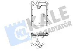 Kalorifer Radyatörü Toyota Yaris Yarıs Verso 1.0 1.3 1.5 1.4D-4D 00 15 Borulu Brazing Al Al134×207.5X26