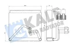 Evaporator Kia Rio II 1.5Crdı 1.6 16V 05 11 (Valfsız) Brazing Al Al250×259.8X45