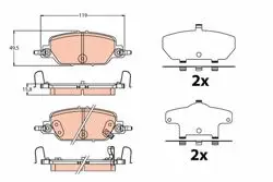 Fren Balata Arka 16-Cr-V