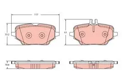 Fren Balata Arka 19-Gle (V167)