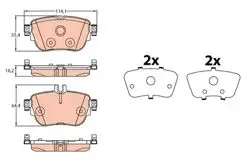 Fren Balata Arka 16-E-Seri (W213)