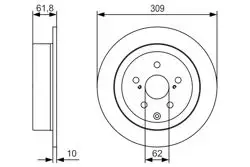 Fren Diski Rx 350 450H 08-15 Arka
