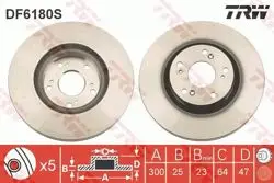 Ön Fren Aynası Havalı Honda Cr V 2,0I 2,2 Ctdı 2,4I V Tec 01-06 Civic Type R 06-300X5