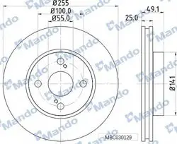 Disk On (Ad) 02-Corolla 1.4-1.6-1.8Vvti