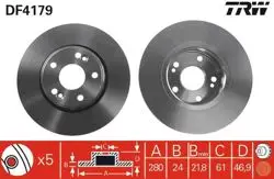 Fren Diski Ön Laguna II 01-15 Jant Havalı 280mm 5 Bijon