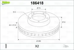 Fren Diski Ön 14Q Ducato / Boxer / Jumper 02-Havalı 280mm