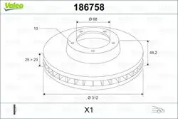 Fren Diski Ön Passat B5 00-/ A4 A6 / Exeo 09-/ Superb I 01-Adet Kutu & Fiyat Tek Havalı 312mm