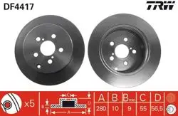 Disk Arka 03-Avensis 1.6-1.8-2.0-2.2