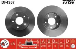 Fren Diski Arka Primera P12 02-Düz 278mm