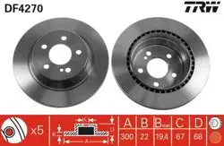 Fren Diski Arka Mercedes W204 W211 W219 W212 02 -
