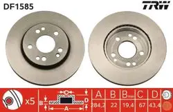 Fren Diski Ön Mercedes W124 93-95 Havalı 284mm