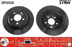 Fren Diski Arka Mercedes W215 W220 02-05 Düz 300mm